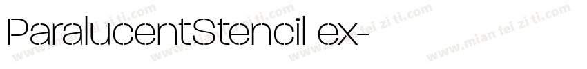 ParalucentStencil ex字体转换
